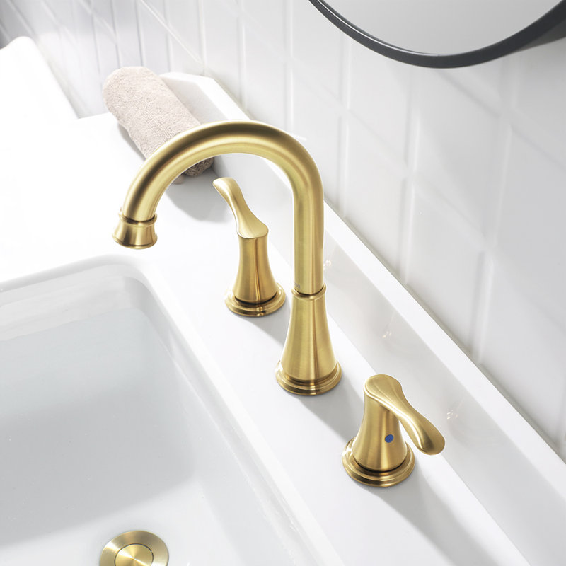 Parlos Home Widespread Bathroom Faucet With Drain Assembly & Reviews